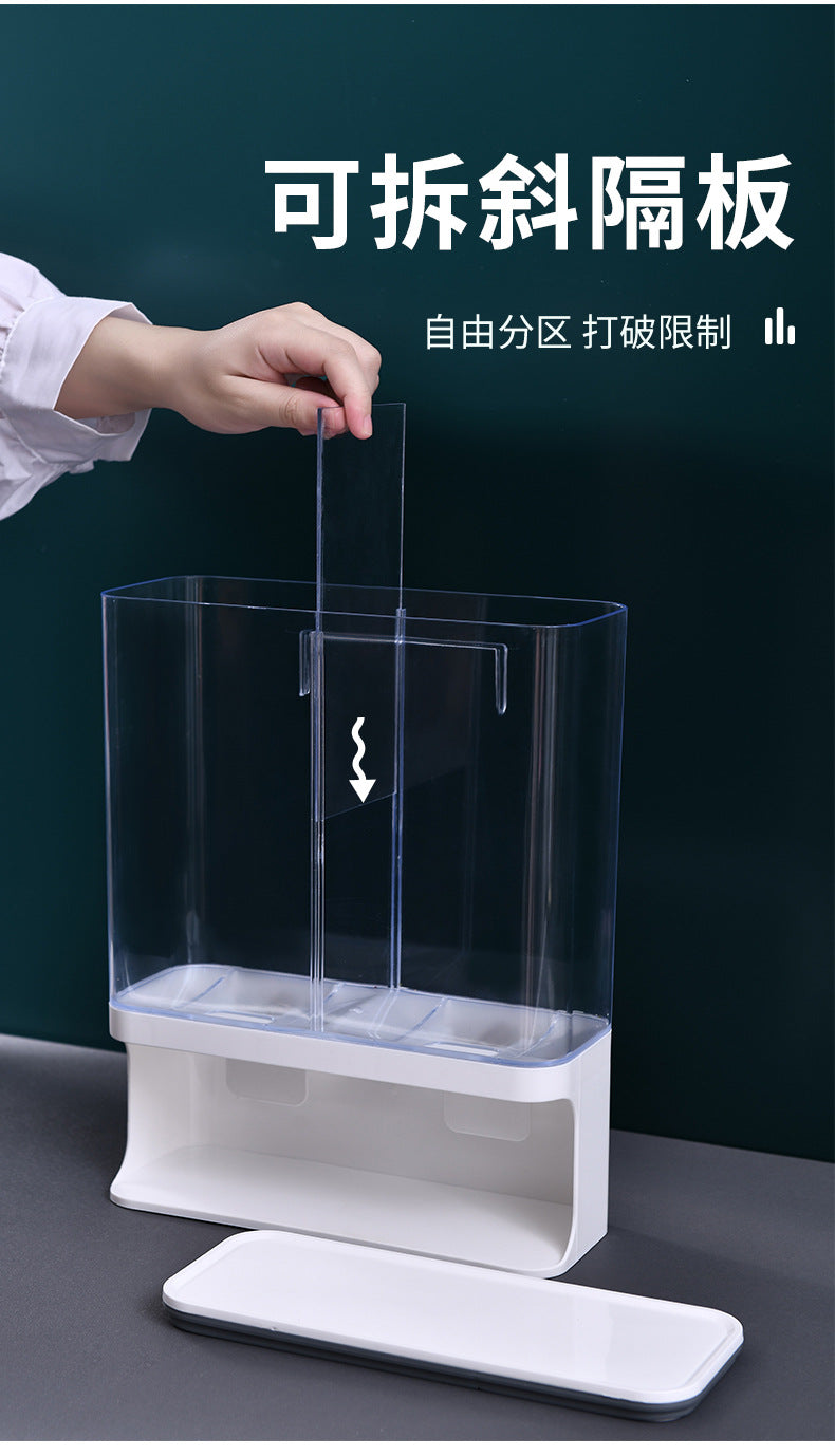 Boîte de rangement de grains, réservoir de stockage mural de cuisine, réservoir scellé résistant à l'humidité, distributeur de céréales, réservoir à grains