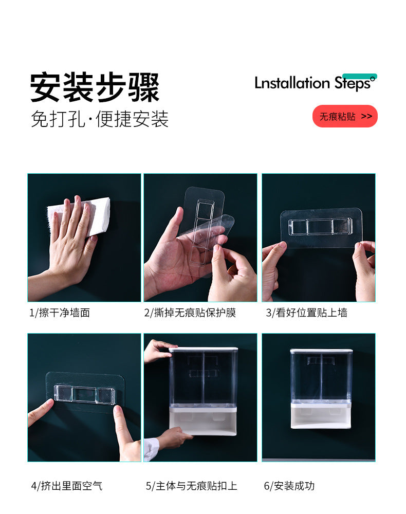 Boîte de rangement de grains, réservoir de stockage mural de cuisine, réservoir scellé résistant à l'humidité, distributeur de céréales, réservoir à grains