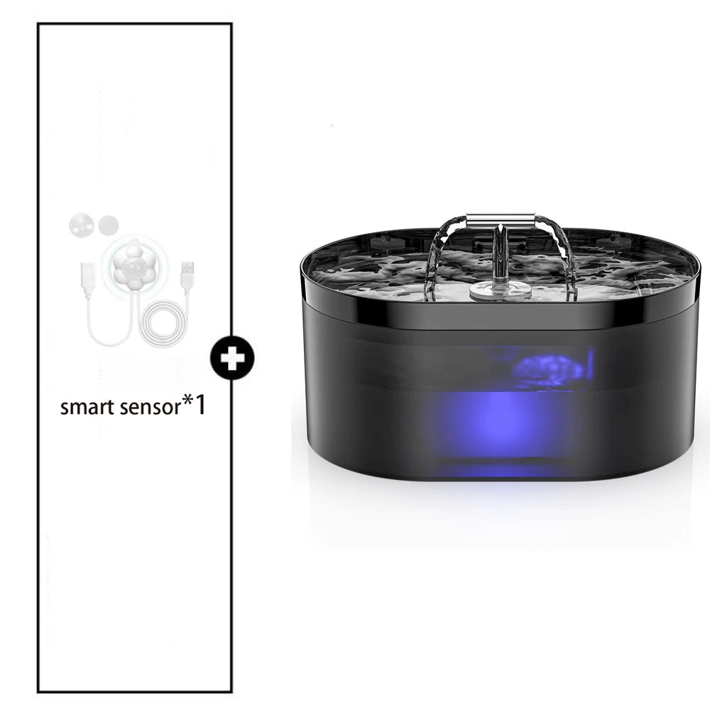 🐱 Fontaine à eau automatique pour chats 2.2L | Silencieuse, filtrée et toujours fraîche ⭐ 4.8/5 (plus de 2 300 clients)