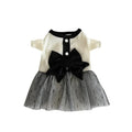 Dog Dress for Small Dogs Luxury Summer Puppy Clothes Bow Lace Dog Skirt Black White Dog T-Shirt Girls Dog Costume Chihuahua Vest