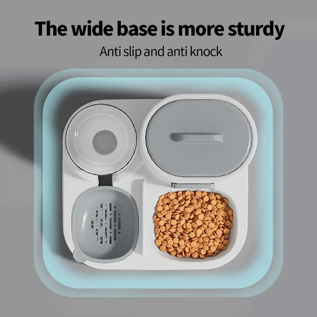 🐱 Distributeur automatique de croquettes et d'eau pour chats | Pratique, propre et grande capacité ⭐ 4.7/5 (plus de 1.100 clients)