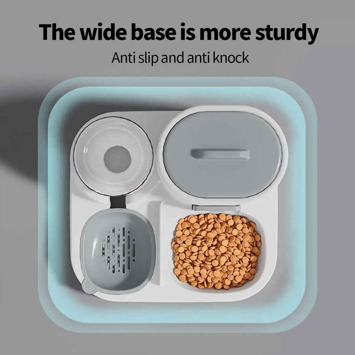 🐱 Distributeur automatique de croquettes et d'eau pour chats | Pratique, propre et grande capacité ⭐ 4.7/5 (plus de 1.100 clients)