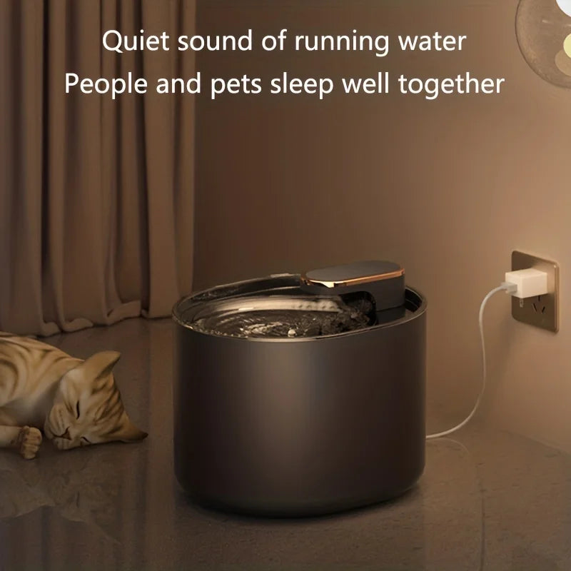 3L USB Pet Water Dispenser Silent Intelligent Filter Automatic Circulation Battery-Free Cat Dog Drinking Water Machine