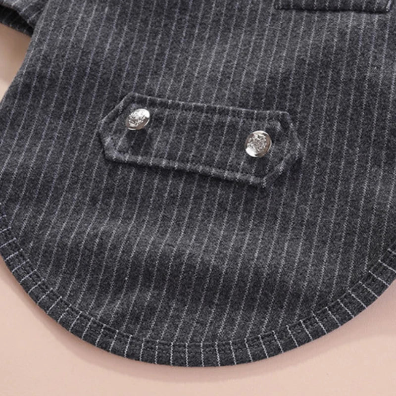 Gentleman Dog Clothes Wedding Suit Formal Shirt For Small Dogs Bowtie Tuxedo Pet Outfit Christmas Costume For Teddy Pomeranian