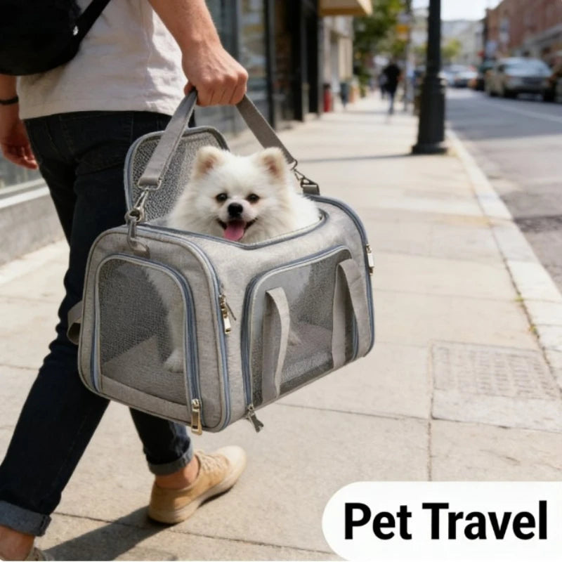 🐶 Sac de transport pour animaux | Confortable, sûr et respirant ⭐ 4.8/5 (1 200+ clients)