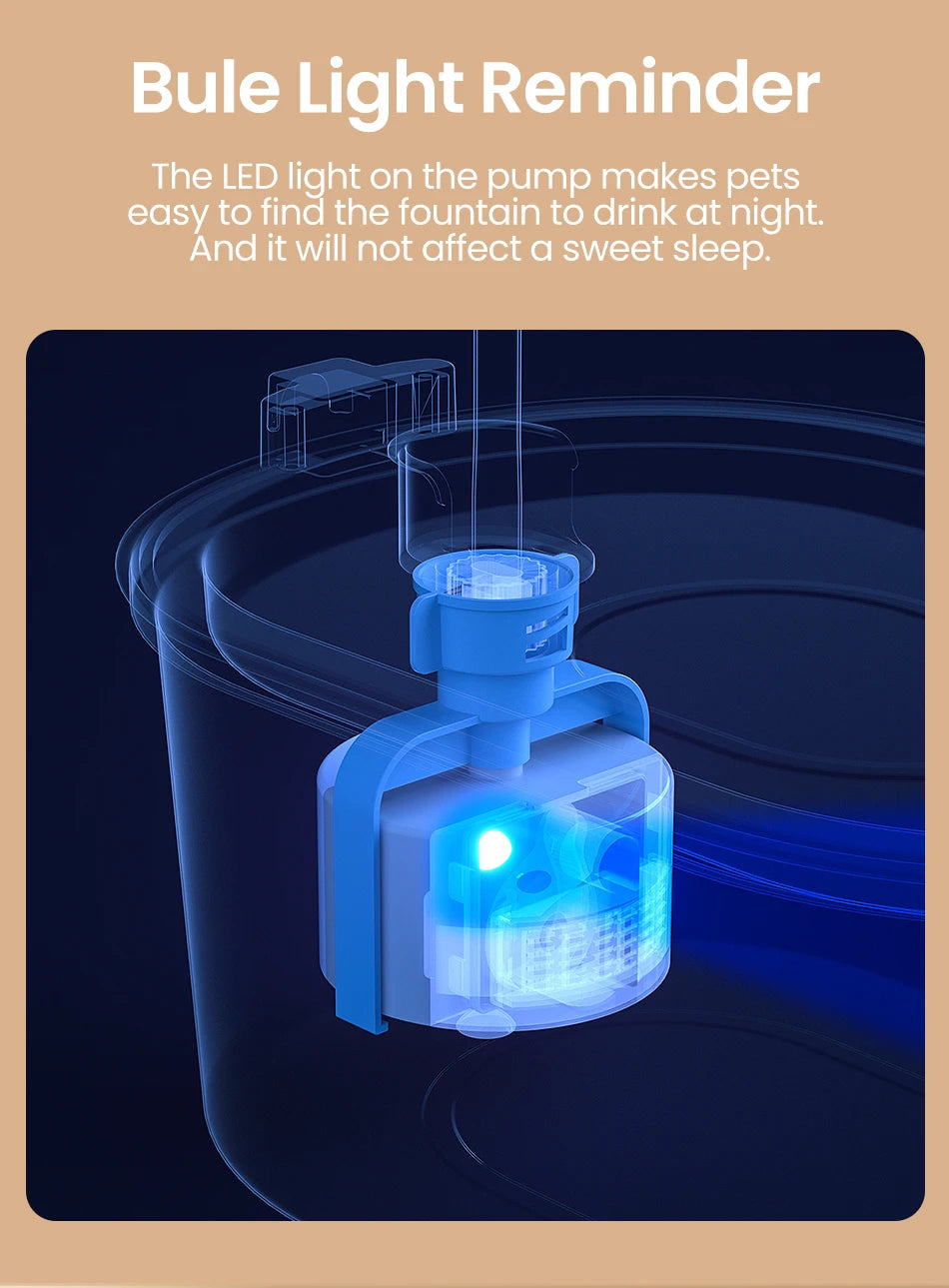 ROJECO Fontaine à Eau pour Chat en Acier Inoxydable Distributeur Automatique d'Eau pour Chats Chiens Accessoires pour Distributeur d'Eau pour Animaux de Compagnie