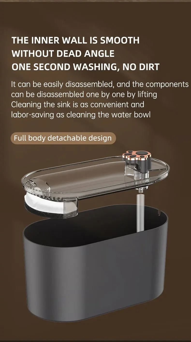 Fontaine à eau automatique pour chat 3L Grande capacité Silencieuse Distributeur d'eau pour animaux de compagnie Filtre circulant Abreuvoir pour chaton Fournitures pour animaux de compagnie