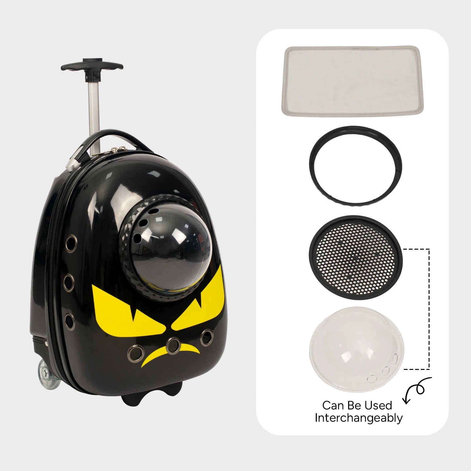 Sac à dos de transport pour chat 2 en 1, valise pour chats chiens petits chiots, sac à dos respirant pour l'extérieur, la randonnée et les voyages