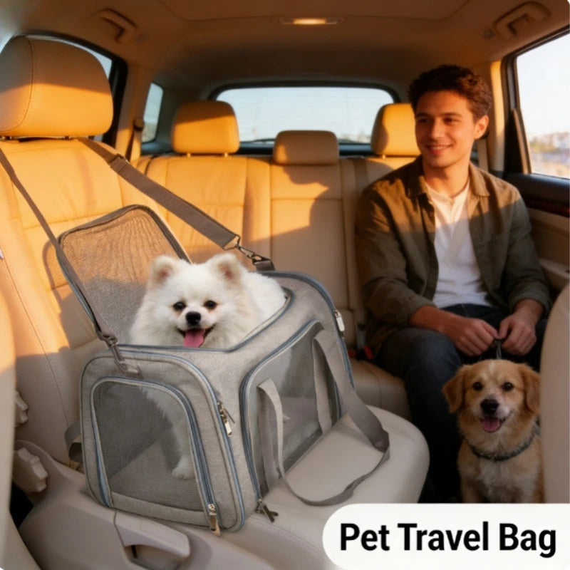 🐶 Sac de transport pour animaux | Confortable, sûr et respirant ⭐ 4.8/5 (1 200+ clients)