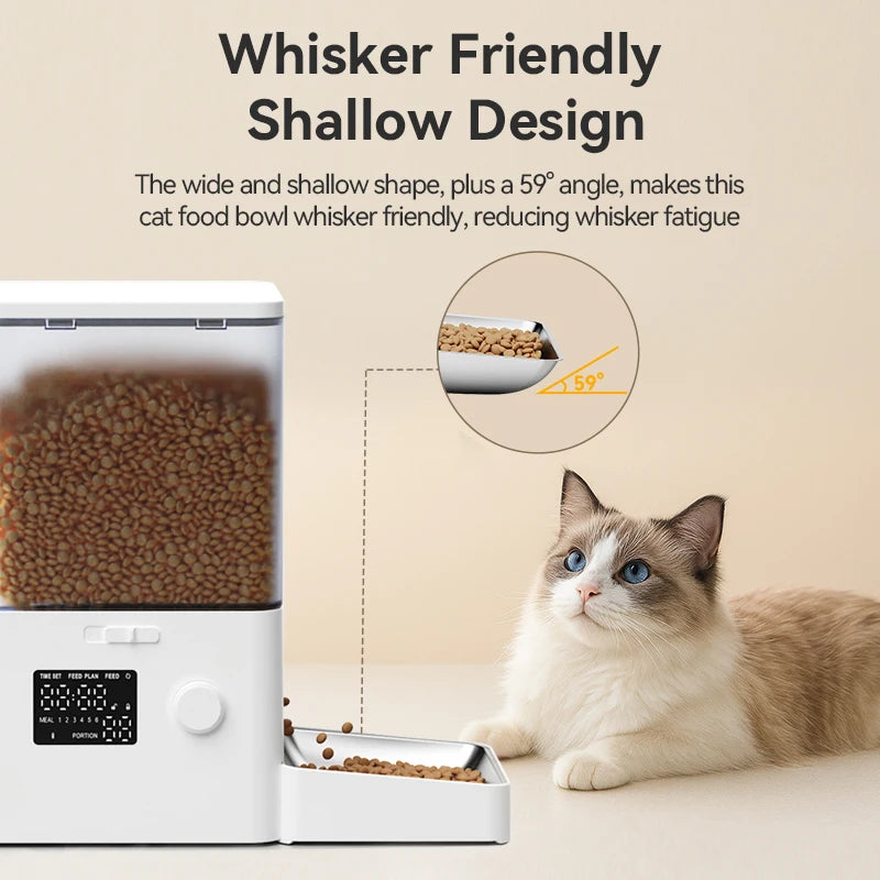 ROJECO Accessoires Bol d'alimentation et Bol d'eau en acier inoxydable pour distributeur automatique de nourriture 8.5L avec distributeur d'eau Accessoires pour animaux de compagnie