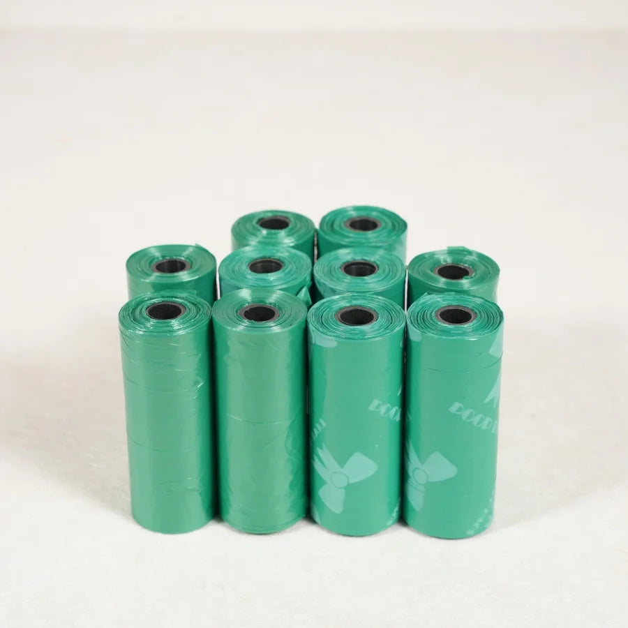 🐶 Sacs à déjections canines résistants et anti-fuites (120 unités) – Des promenades propres et sans souci