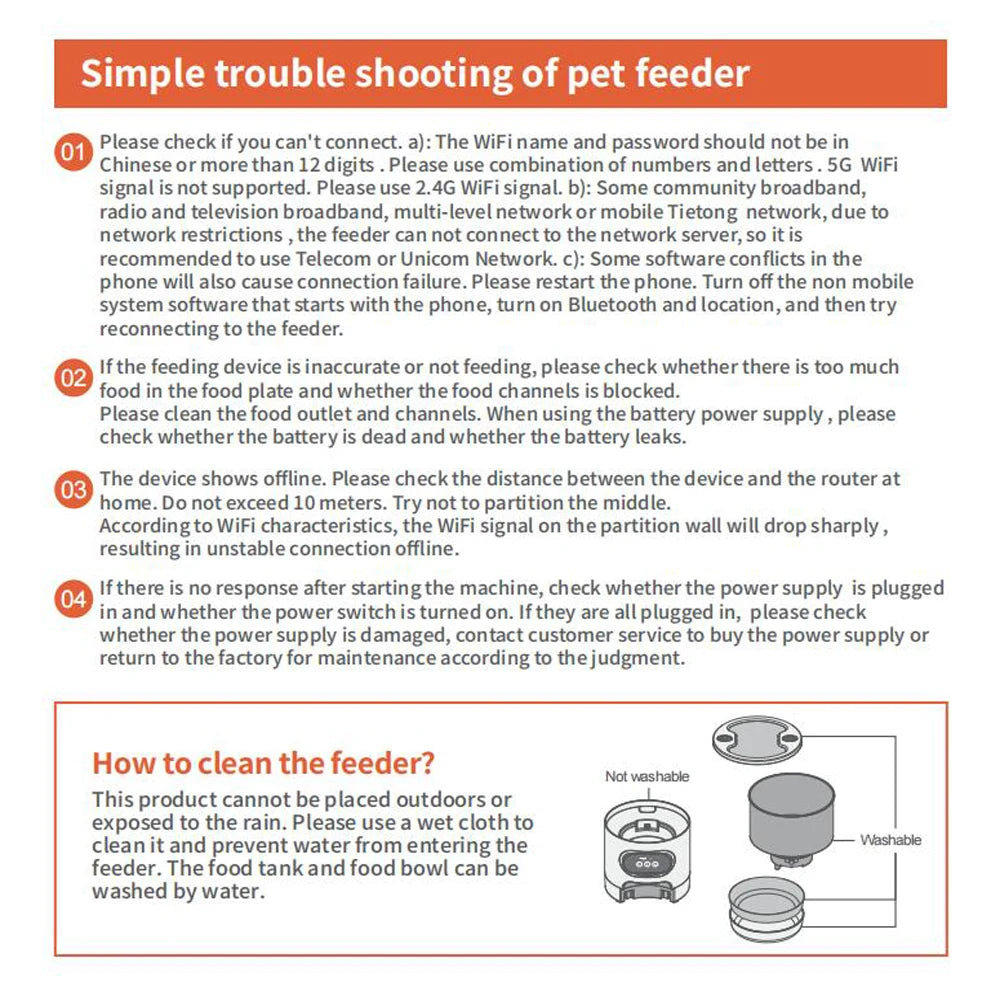 Distributeur automatique de nourriture Tuya Smart APP pour chiens et chats, adapté aux chiens et chats de petite et moyenne taille, alimentation à distance par téléphone portable