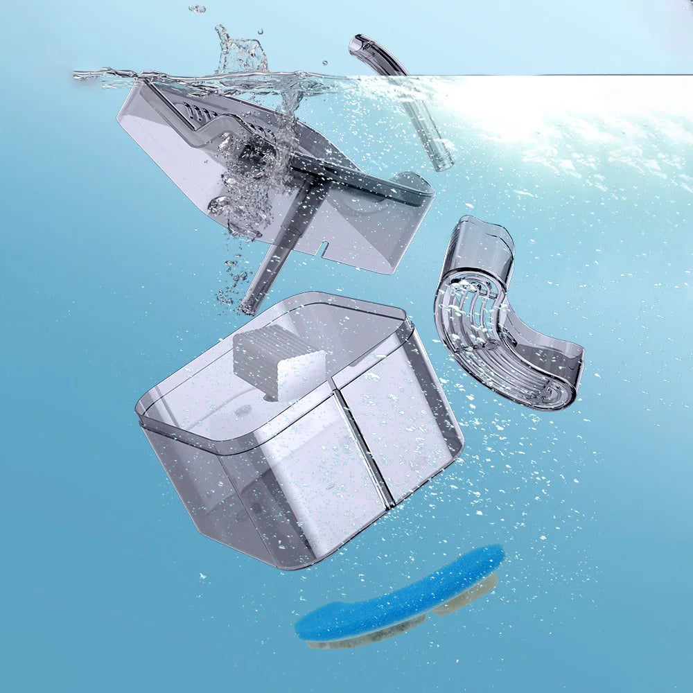 Fontaine à eau automatique sans fil pour chats, rechargeable 4400 mAh, capteur de batterie, distributeur d'eau pour chats et chiens