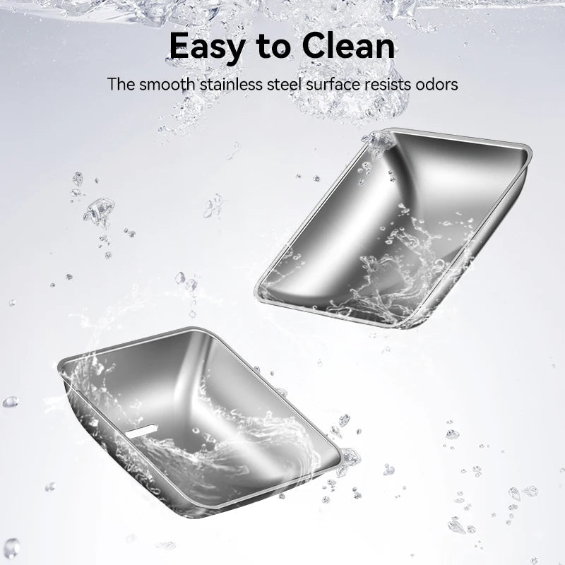 ROJECO Accessoires Bol d'alimentation et Bol d'eau en acier inoxydable pour distributeur automatique de nourriture 8.5L avec distributeur d'eau Accessoires pour animaux de compagnie