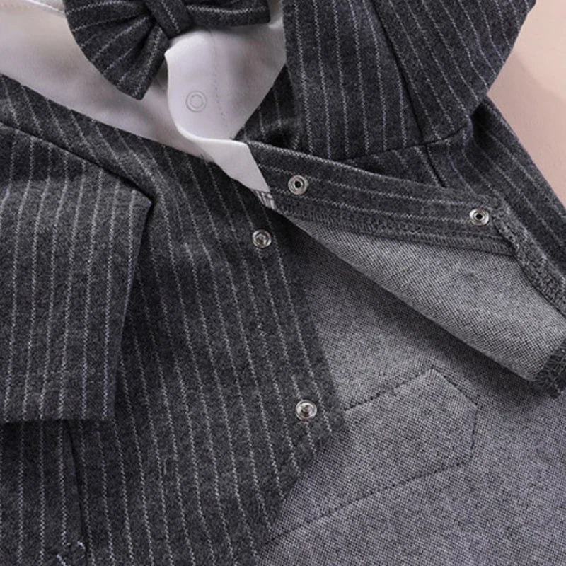 Gentleman Dog Clothes Wedding Suit Formal Shirt For Small Dogs Bowtie Tuxedo Pet Outfit Christmas Costume For Teddy Pomeranian