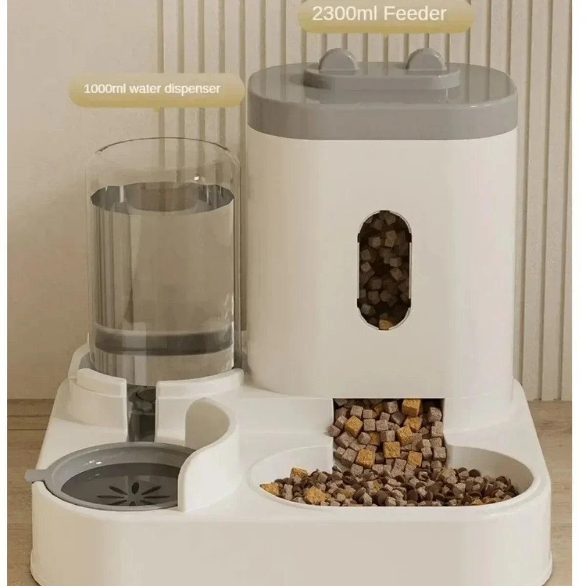 Distributeur Automatique de Nourriture pour Chien et Chat avec Fontaine à Eau, Grande Capacité, Distributeur de Croquettes pour Chiot, Accessoires pour Animaux de Compagnie