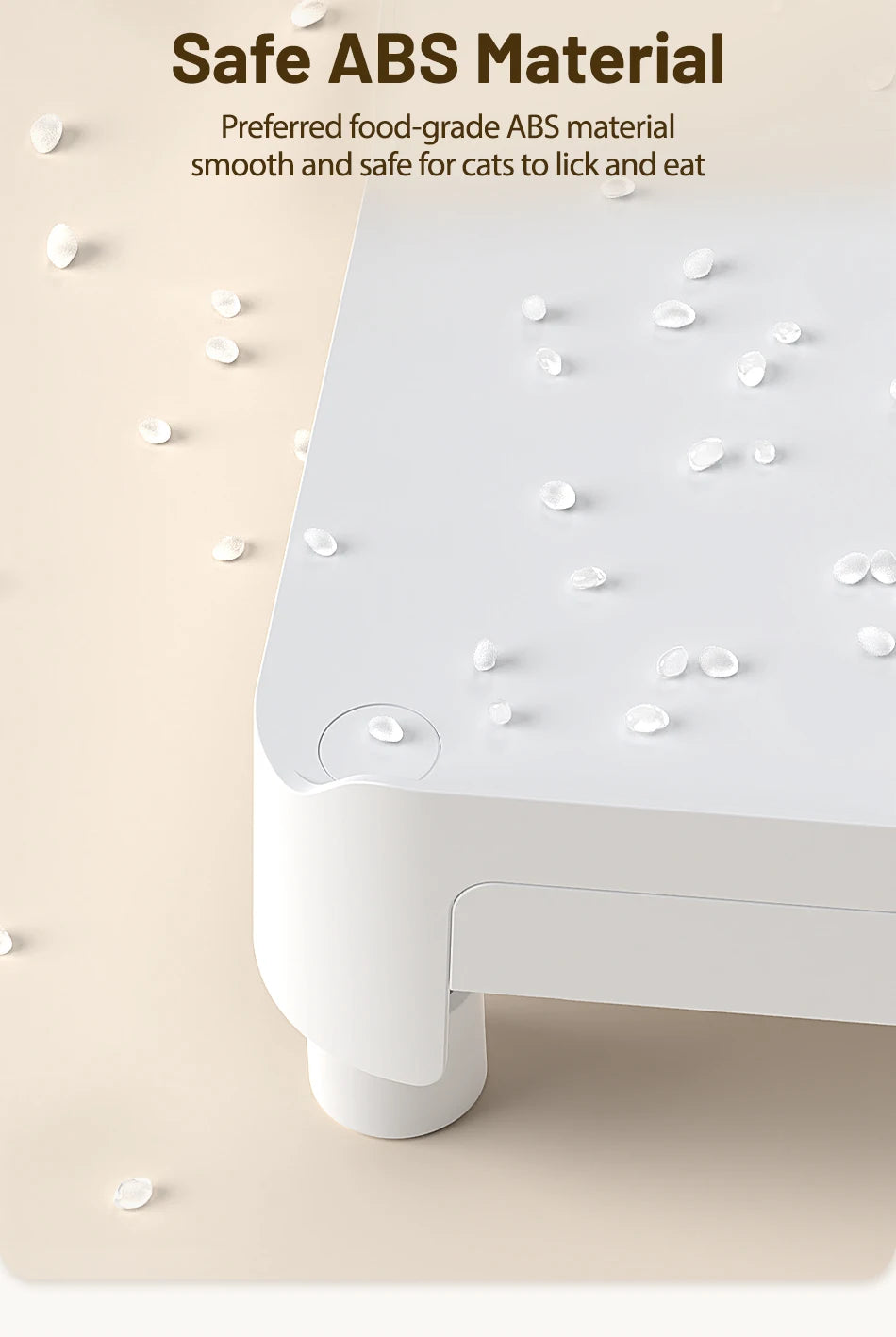 ROJECO Gamelle multifonction surélevée pour animaux de compagnie, mangeoire simple et double, distributeur de nourriture à hauteur réglable pour chats et chiens