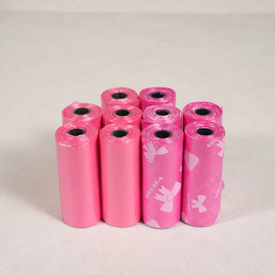 🐶 Sacs à déjections canines résistants et anti-fuites (120 unités) – Des promenades propres et sans souci