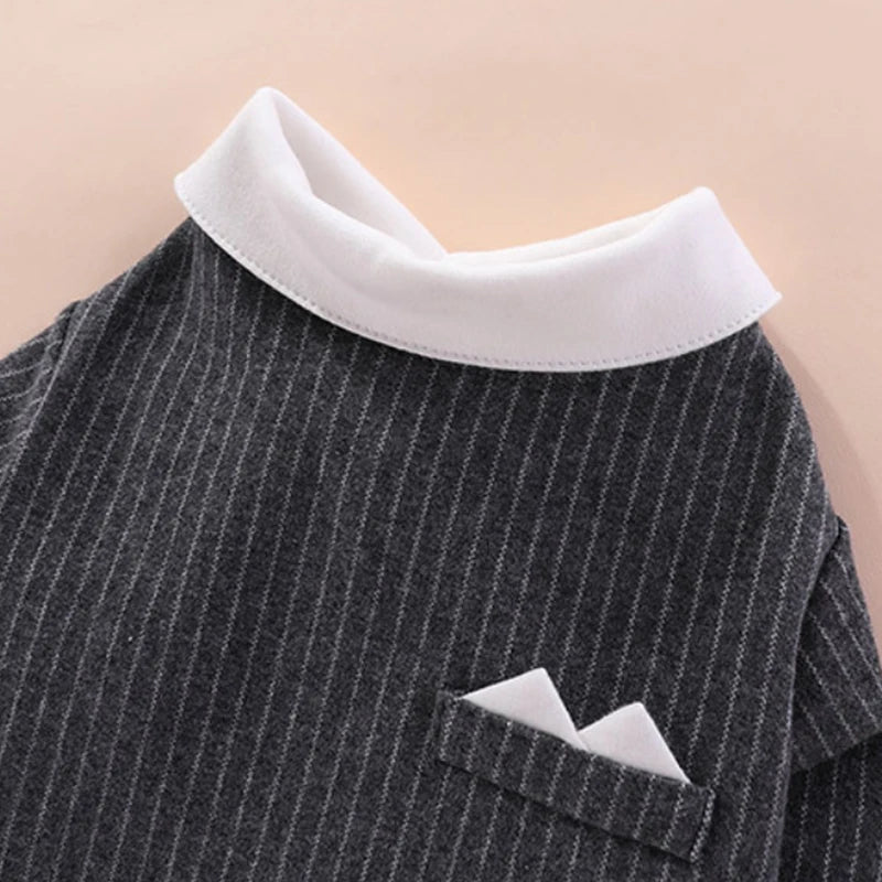 Gentleman Dog Clothes Wedding Suit Formal Shirt For Small Dogs Bowtie Tuxedo Pet Outfit Christmas Costume For Teddy Pomeranian