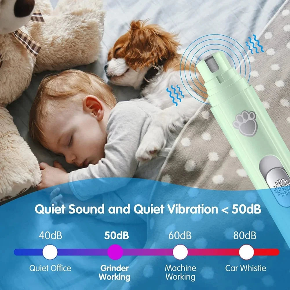 🐶 Lime à ongles électrique pour chiens | Sans douleur et sans coupures ⭐ 4.8/5 (plus de 1 200 clients)