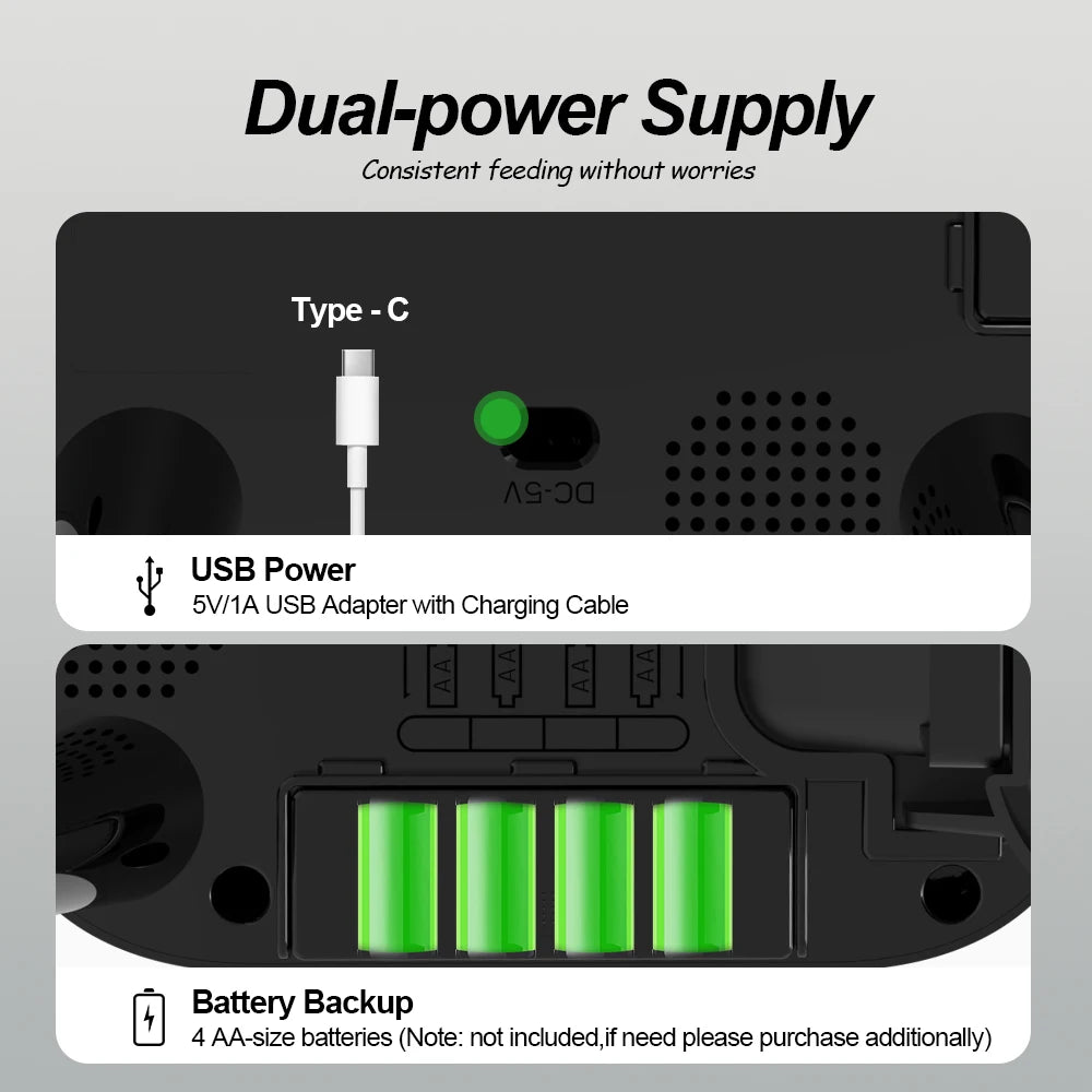 Distributeur intelligent de nourriture pour animaux de compagnie avec caméra surélevée de 15 cm, contrôle via l'application Tuya, pour propriétaires d'animaux occupés, distributeur automatique de nourriture pour chats et chiens FURPIPI
