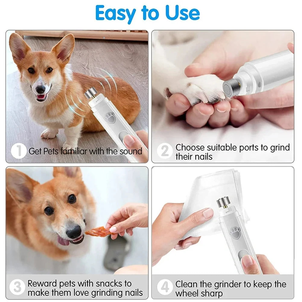🐶 Lime à ongles électrique pour chiens | Sans douleur et sans coupures ⭐ 4.8/5 (plus de 1 200 clients)
