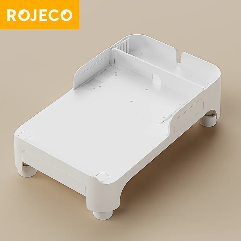 ROJECO Gamelle multifonction surélevée pour animaux de compagnie, mangeoire simple et double, distributeur de nourriture à hauteur réglable pour chats et chiens