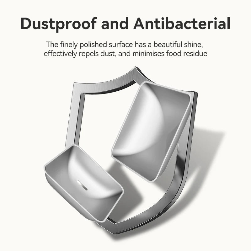 ROJECO Accessoires Bol d'alimentation et Bol d'eau en acier inoxydable pour distributeur automatique de nourriture 8.5L avec distributeur d'eau Accessoires pour animaux de compagnie