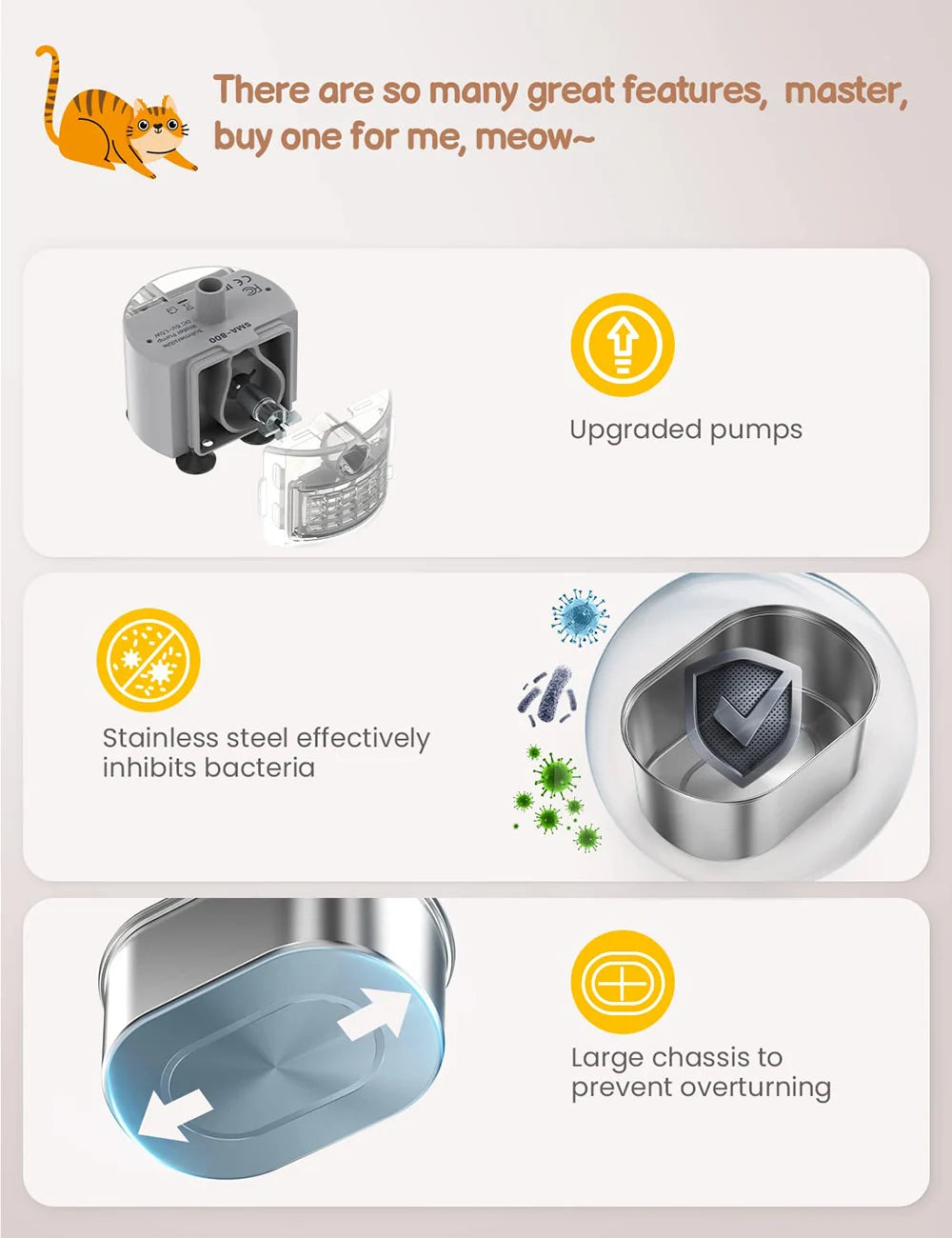 Fontaine à eau intelligente pour chat, abreuvoir automatique pour chats, distributeur d'eau pour animaux de compagnie, fontaine à boire pour chats et chiens