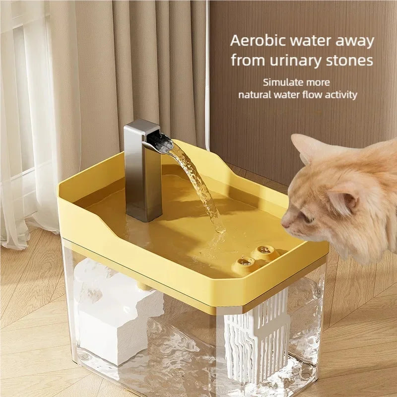 🐱 Fontaine à eau automatique pour chats | Silencieuse, filtrée et grande capacité ⭐ 4.7/5 (1 800+ clients)