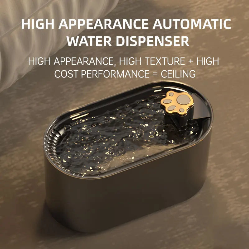 Fontaine à eau automatique pour chat 3L Grande capacité Silencieuse Distributeur d'eau pour animaux de compagnie Filtre circulant Abreuvoir pour chaton Fournitures pour animaux de compagnie