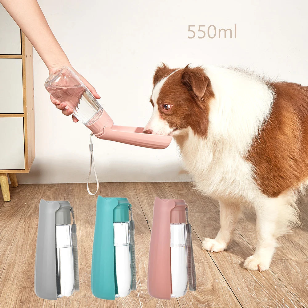 🐶 Bouteille portable pour chiens avec système anti-fuite – Hydratation facile à chaque promenade