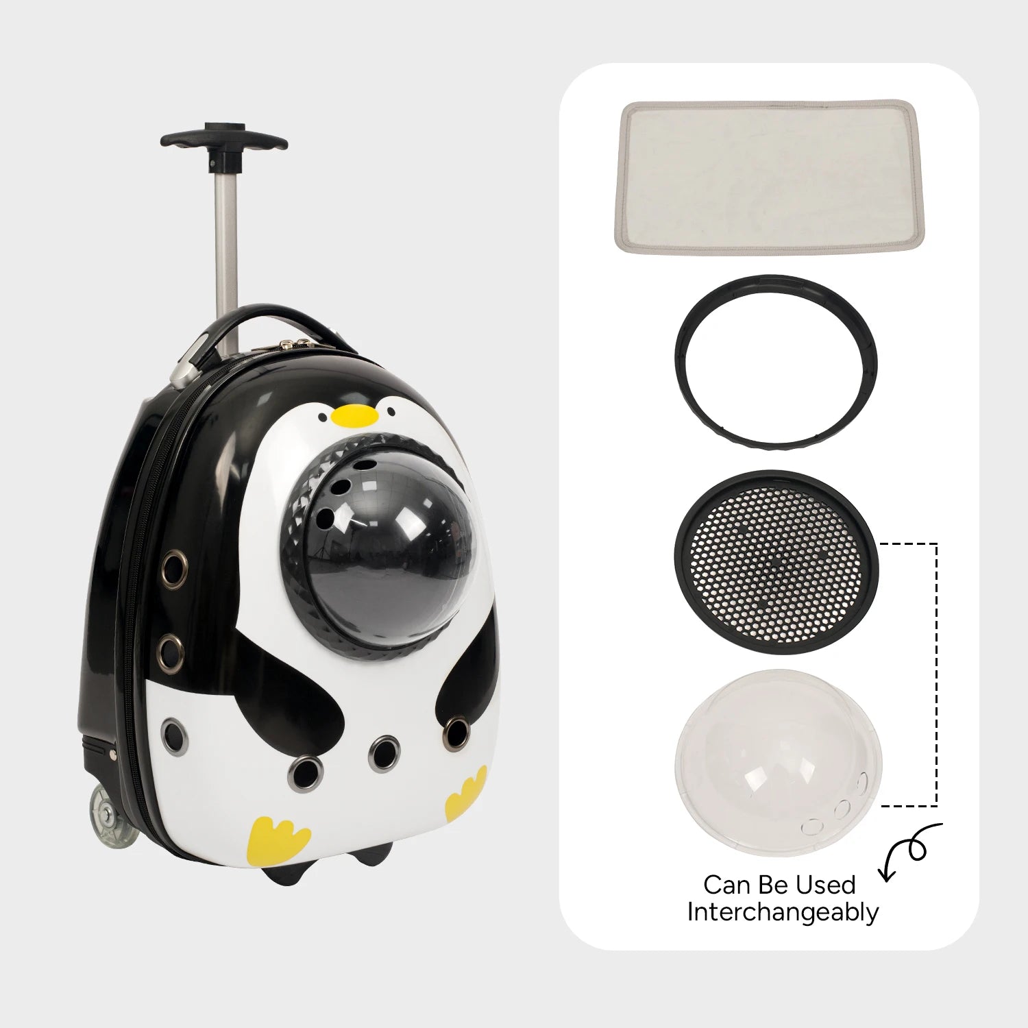 Sac à dos de transport pour chat 2 en 1, valise pour chats chiens petits chiots, sac à dos respirant pour l'extérieur, la randonnée et les voyages