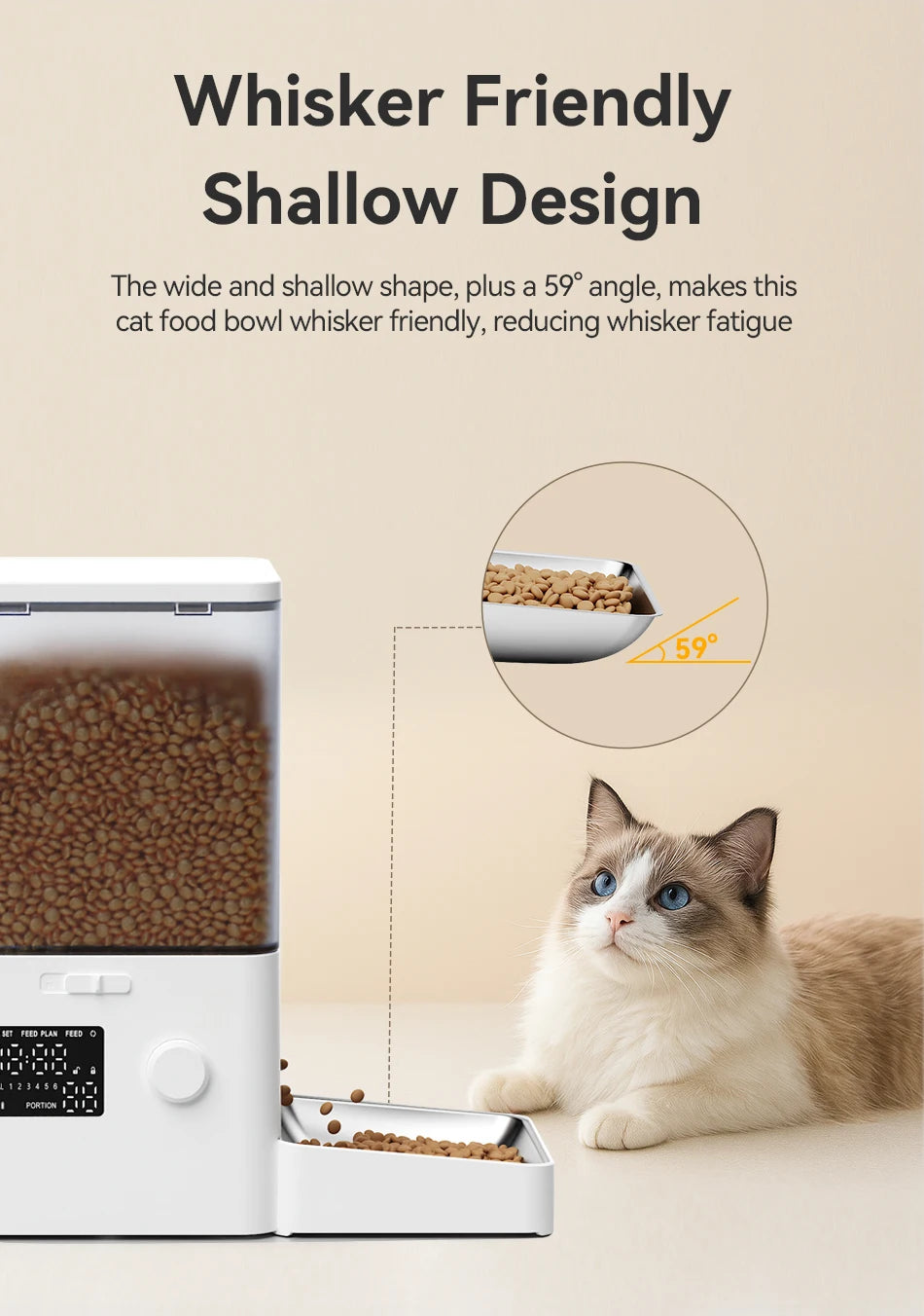 ROJECO Accessoires Bol d'alimentation et Bol d'eau en acier inoxydable pour distributeur automatique de nourriture 8.5L avec distributeur d'eau Accessoires pour animaux de compagnie