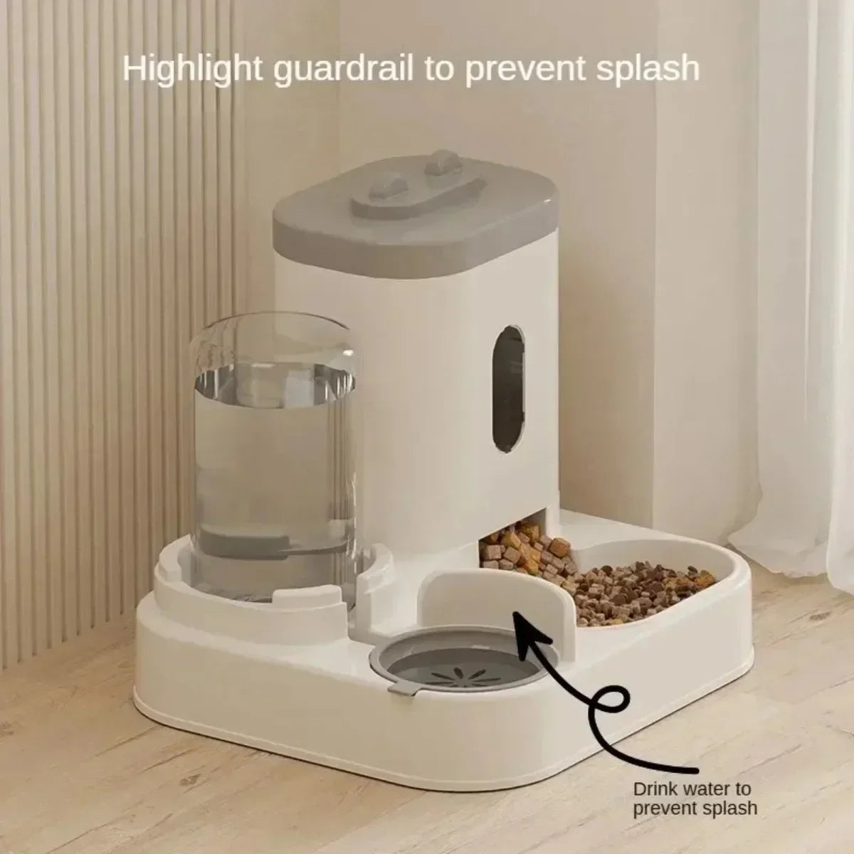 Distributeur Automatique de Nourriture pour Chien et Chat avec Fontaine à Eau, Grande Capacité, Distributeur de Croquettes pour Chiot, Accessoires pour Animaux de Compagnie