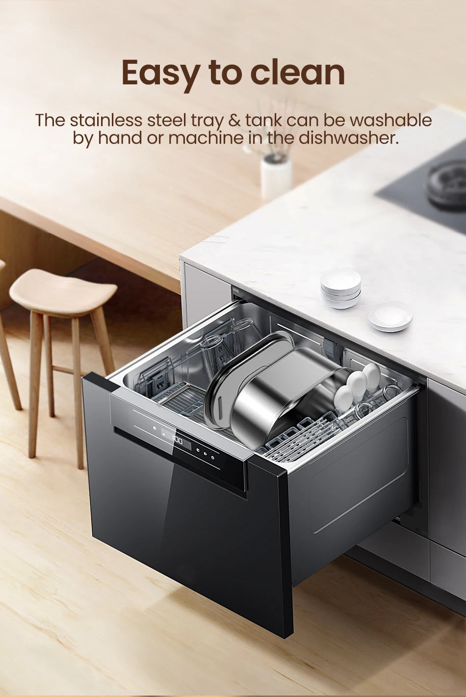 ROJECO Fontaine à Eau pour Chat en Acier Inoxydable Distributeur Automatique d'Eau pour Chats Chiens Accessoires pour Distributeur d'Eau pour Animaux de Compagnie