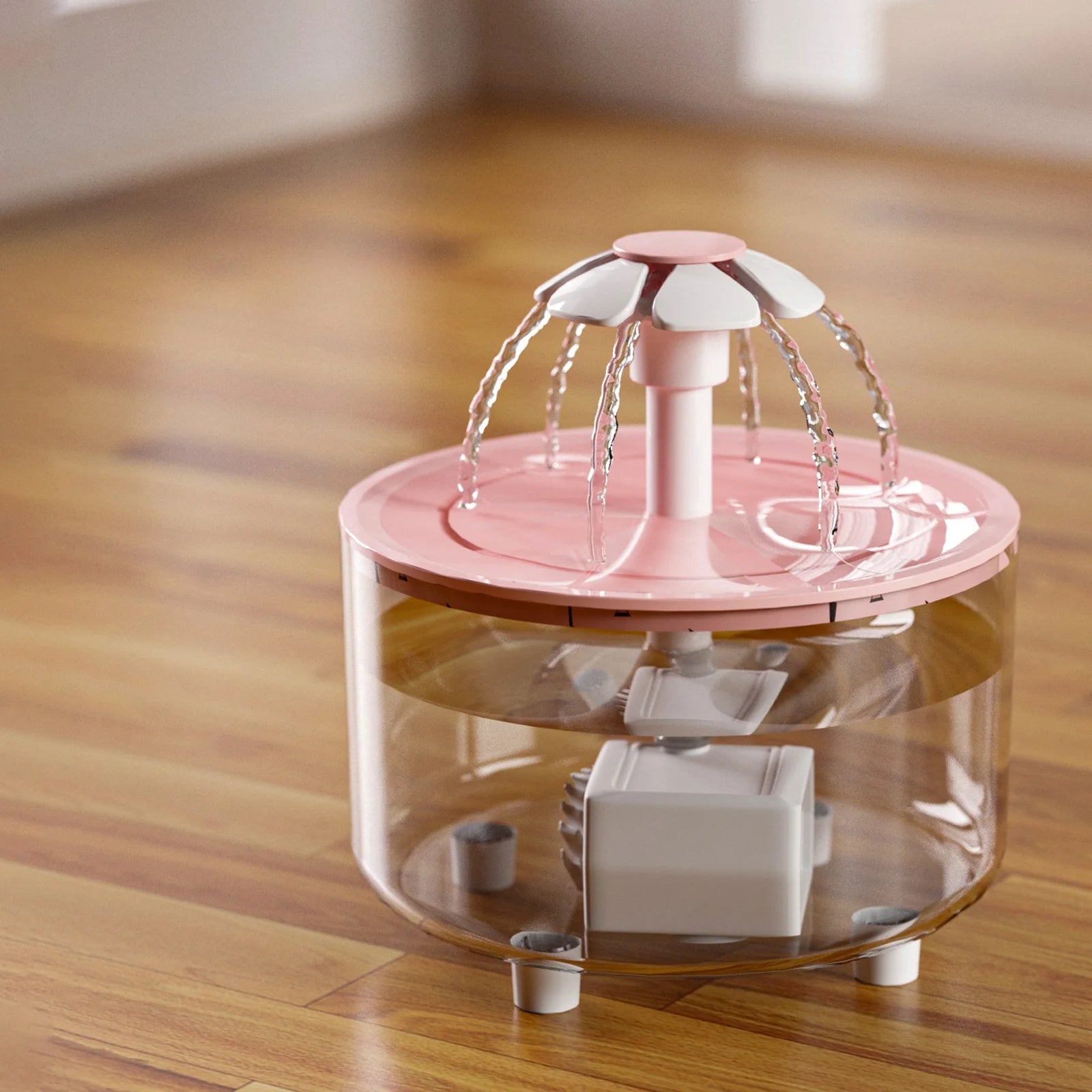 50Oz/1.5L Automatic Pet Water Dispenser, USB Powered, Silent Circulation, Small Flower Design, Suitable for Cats and Dogs of All Sizes, No Batteries Required, Durable and Easy to Clean, Suitable for Home and Commercial Use, C