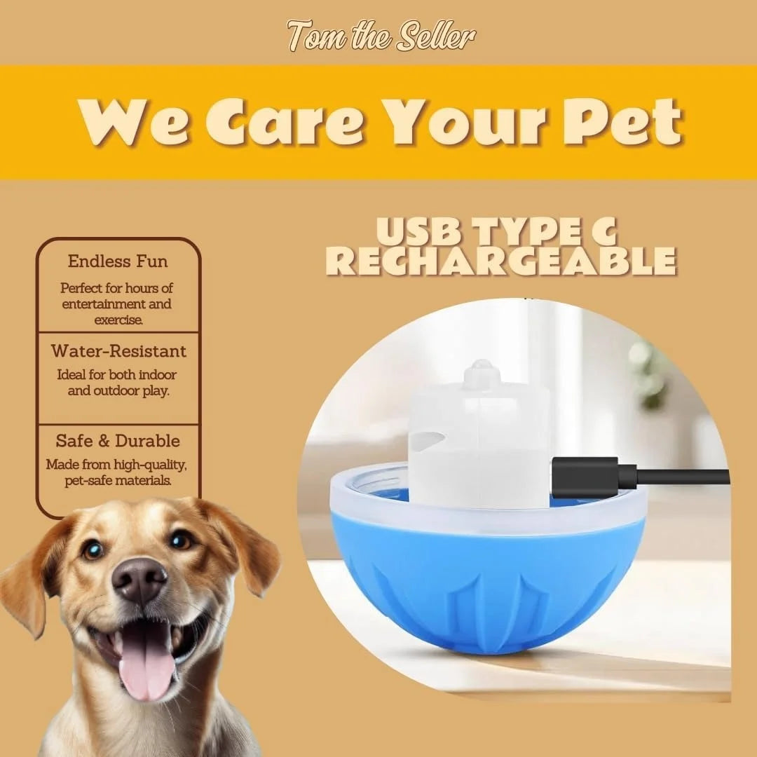 🐶 Balle interactive automatique pour chiens – Joue seule et réduit l'ennui