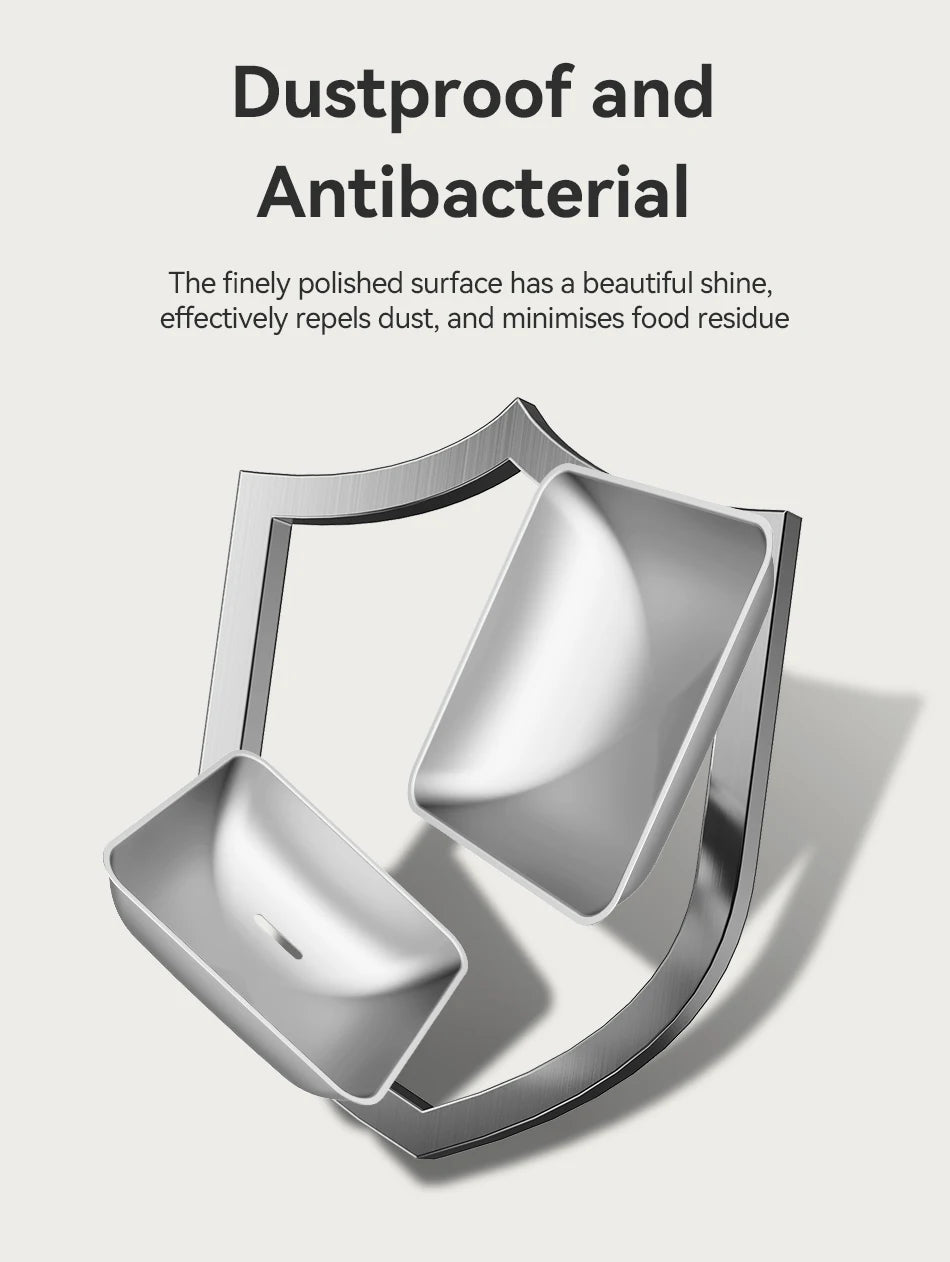 ROJECO Accessoires Bol d'alimentation et Bol d'eau en acier inoxydable pour distributeur automatique de nourriture 8.5L avec distributeur d'eau Accessoires pour animaux de compagnie