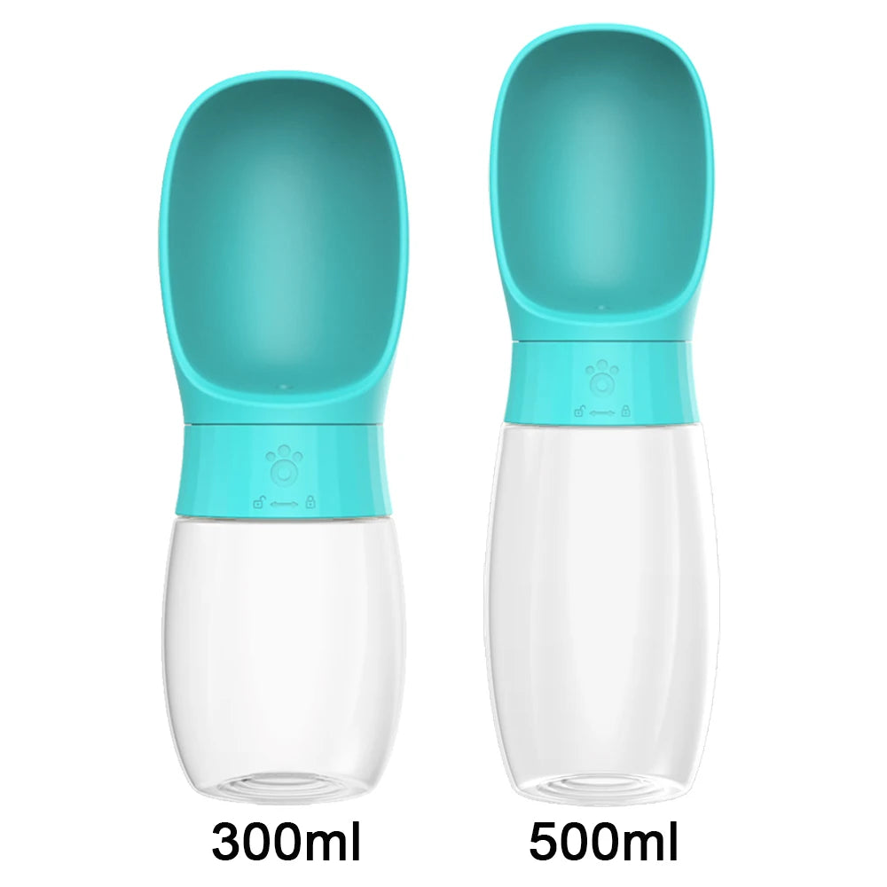 🐶 Bouteille d'eau portable pour chiens 300ml / 500ml – Idéale pour les longues promenades et les voyages