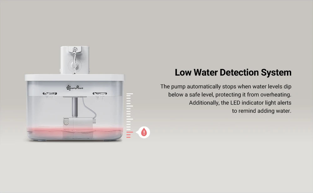 DownyPaws 2,5L Fontaine à Eau Automatique en Acier Inoxydable pour Chat 4000mAh Abreuvoir Sans Fil pour Animaux de Compagnie Batterie et Capteur Distributeur 2 en 1