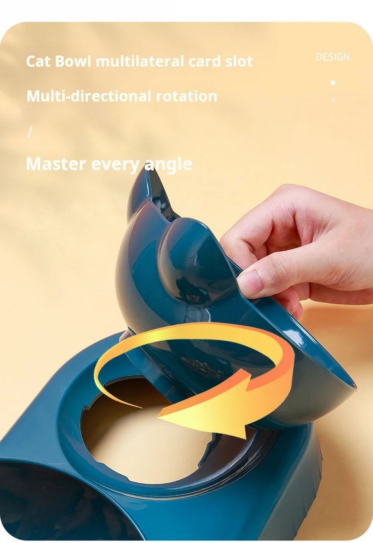 🐱 Gamelle 3 en 1 pour chats avec distributeur d'eau | Anti-basculement, inclinée et confortable ⭐ 4.8/5 (plus de 1 500 clients)