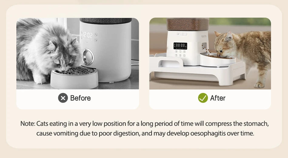 ROJECO Gamelle multifonction surélevée pour animaux de compagnie, mangeoire simple et double, distributeur de nourriture à hauteur réglable pour chats et chiens