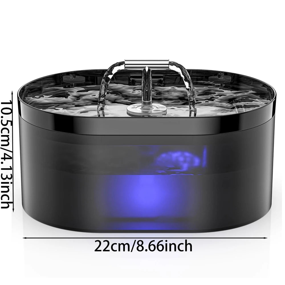 🐱 Fontaine à eau automatique pour chats 2.2L | Silencieuse, filtrée et toujours fraîche ⭐ 4.8/5 (plus de 2 300 clients)