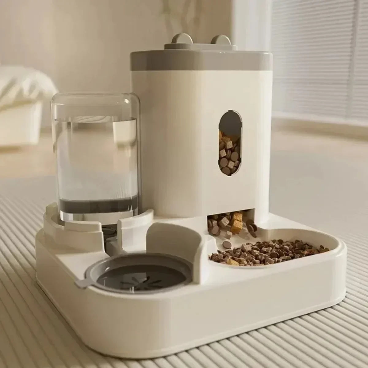Distributeur Automatique de Nourriture pour Chien et Chat avec Fontaine à Eau, Grande Capacité, Distributeur de Croquettes pour Chiot, Accessoires pour Animaux de Compagnie